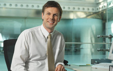 Man at office desk